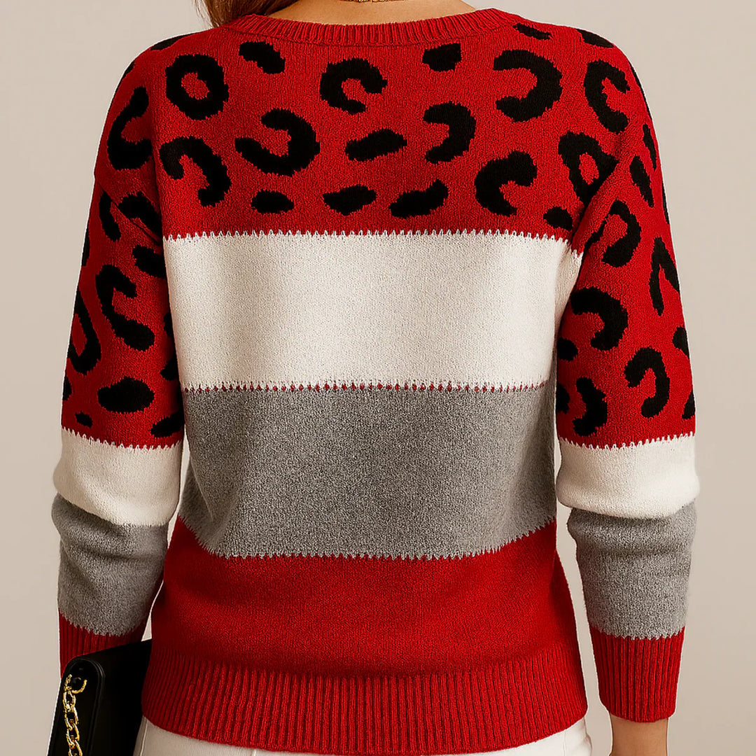 Pascaline | Leopard Print Casual Sweater