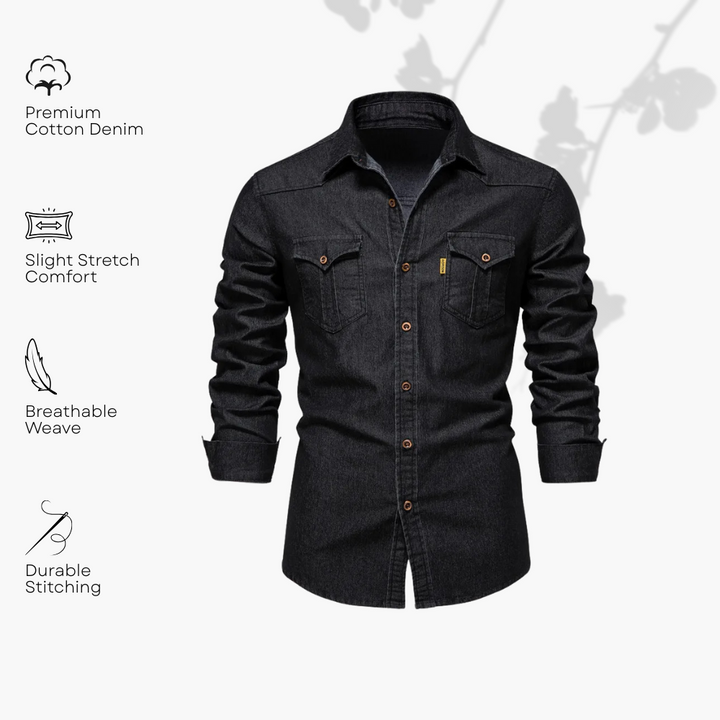 Beckford Cotton Denim Shirt