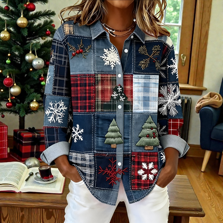 Freya™ | Christmas Chic Blouse