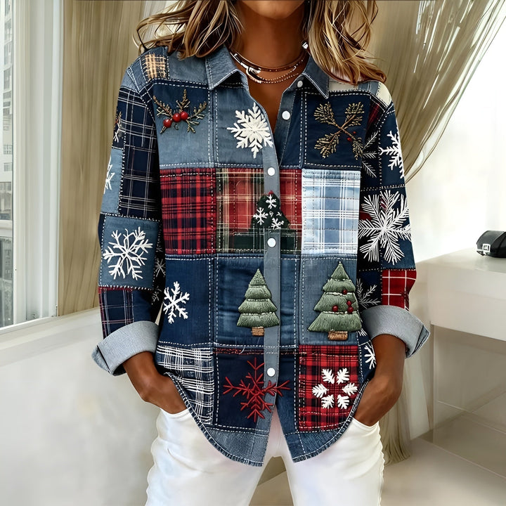 Freya™ | Christmas Chic Blouse