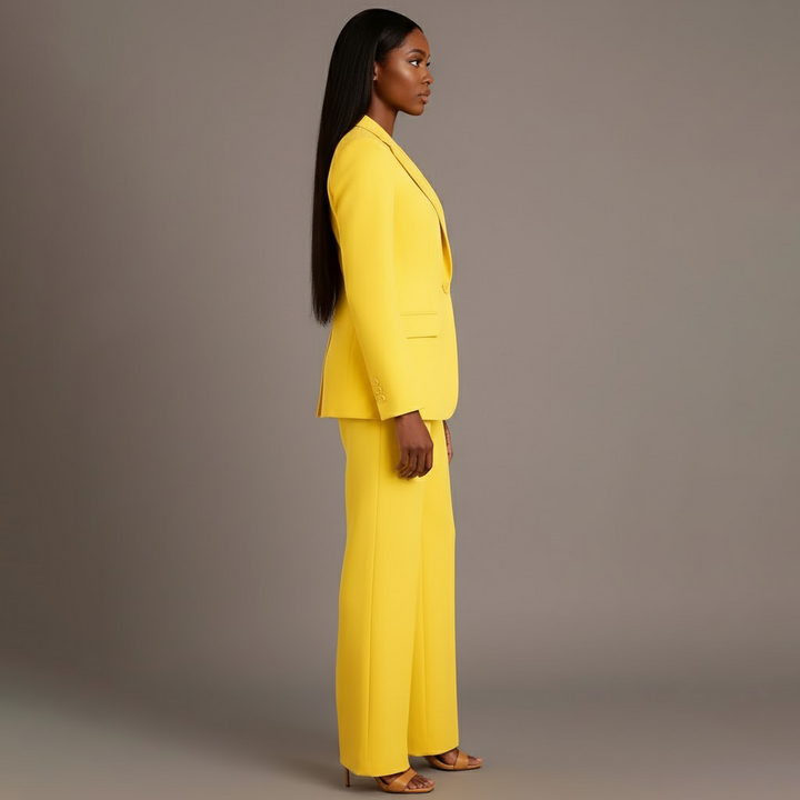 Christian | Chic Formal Suit Set with Tailored Long Blazer for Women