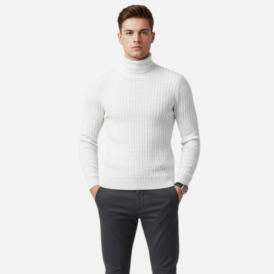 Valmonti | Men’s Wool High-Neck Pullover