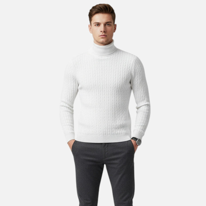 Valmonti | Men’s Wool High-Neck Pullover