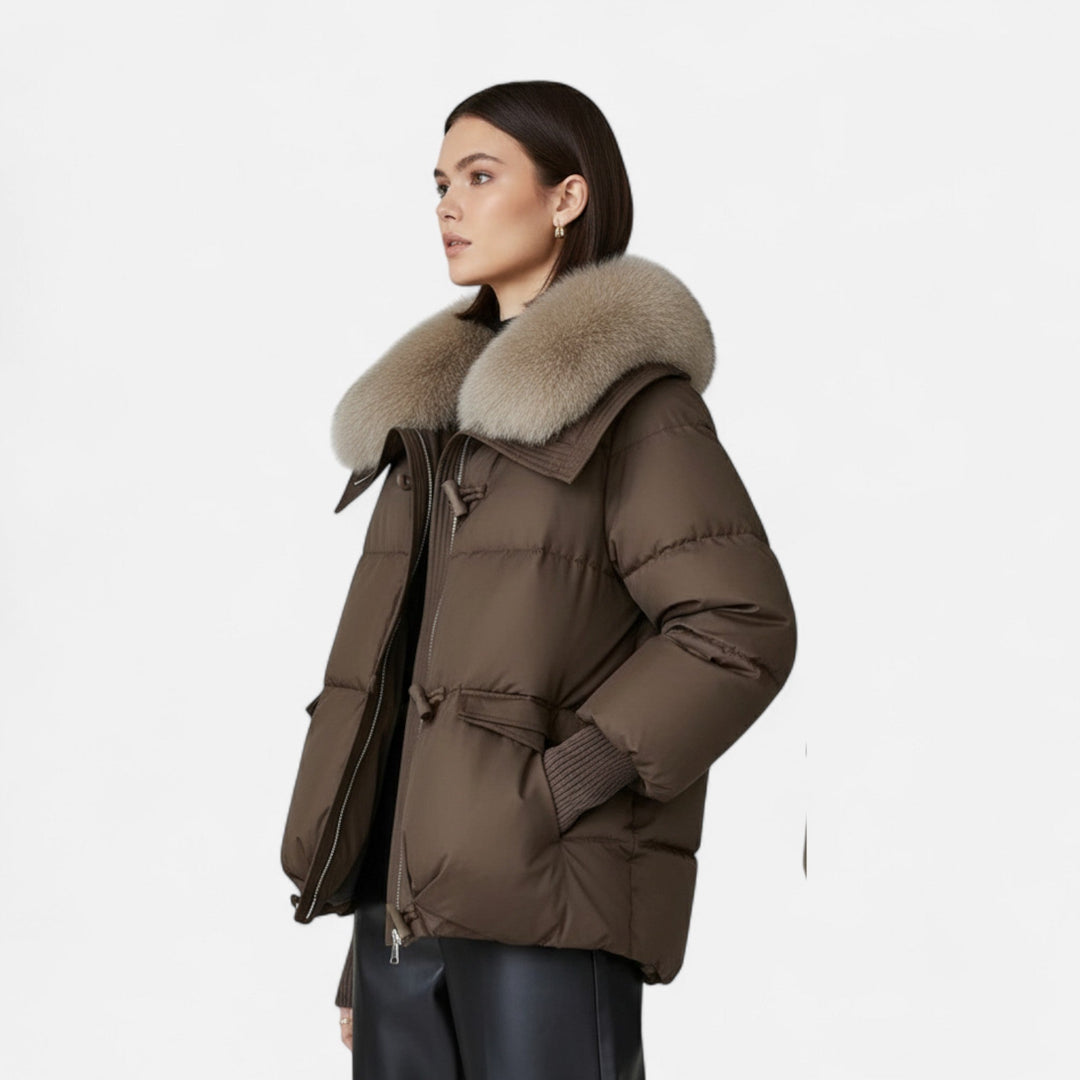 Joneex | Women’s Fur-Collar Down Cotton Jacket