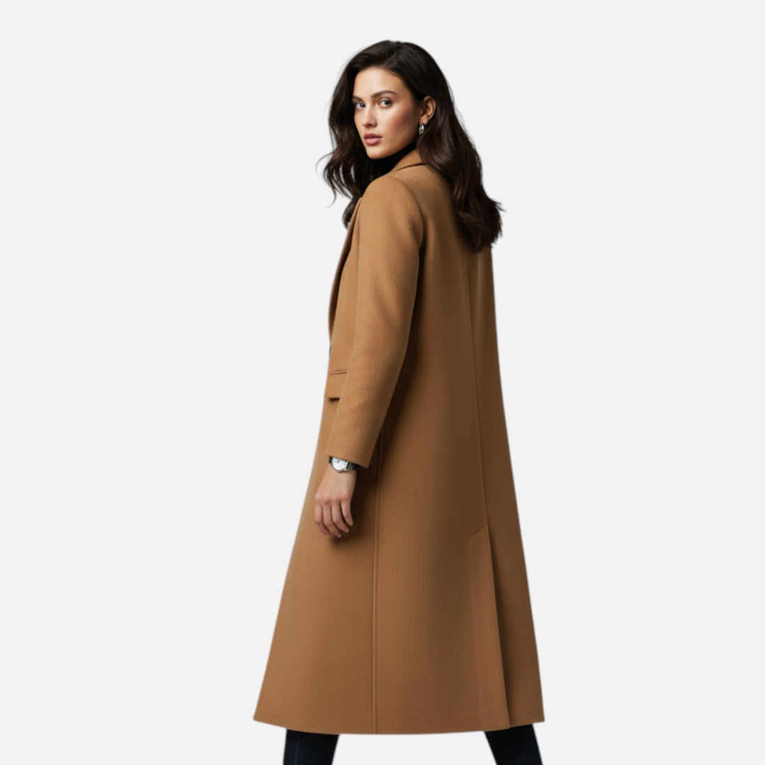 Joneex | Women’s Winter Overcoat – Lapel Collar Elegance