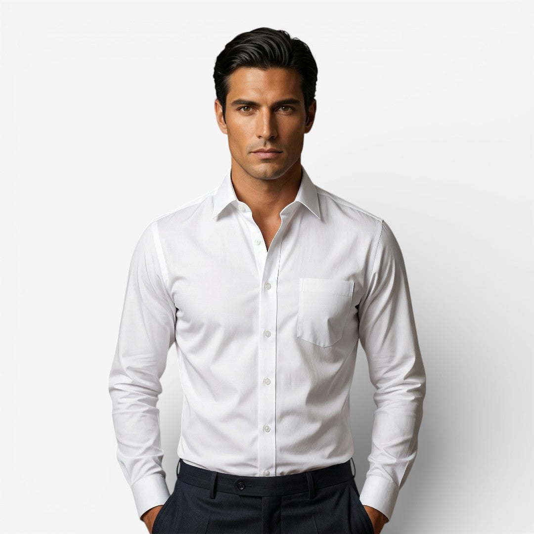 Men’s Formal Shirt Long Sleeve Slim Fit Office Ready Style