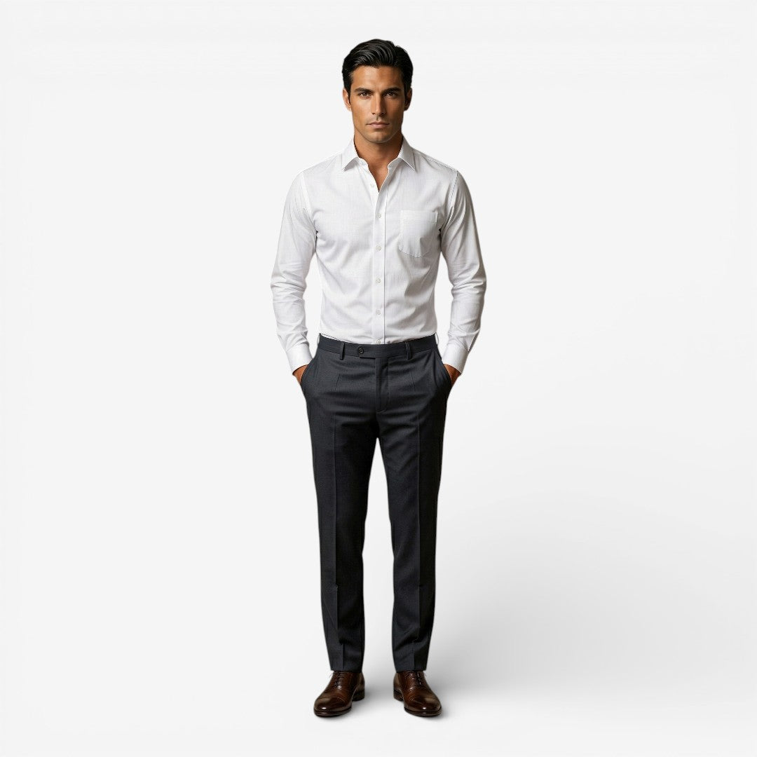 Men’s Formal Shirt Long Sleeve Slim Fit Office Ready Style