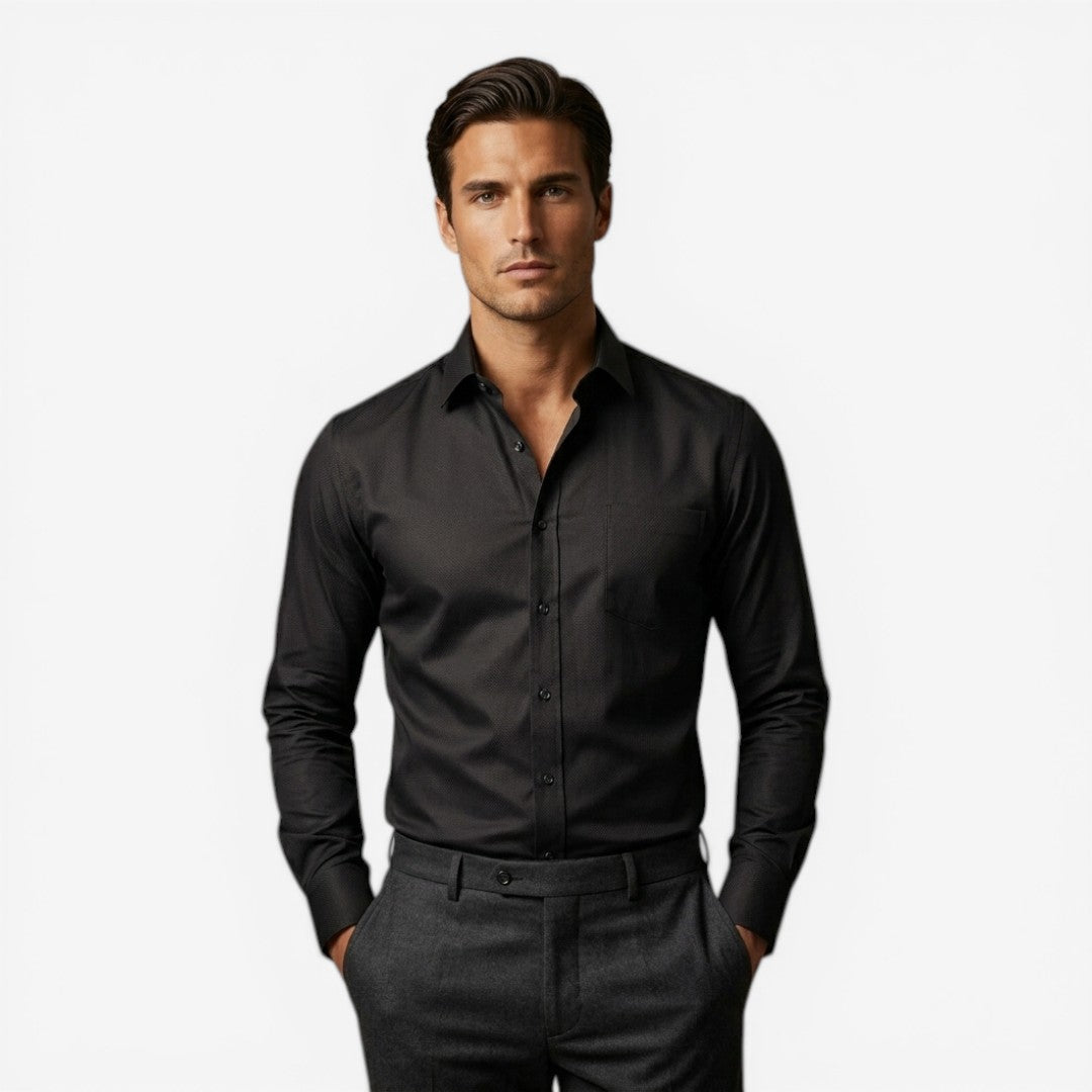 Men’s Formal Shirt Long Sleeve Slim Fit Office Ready Style