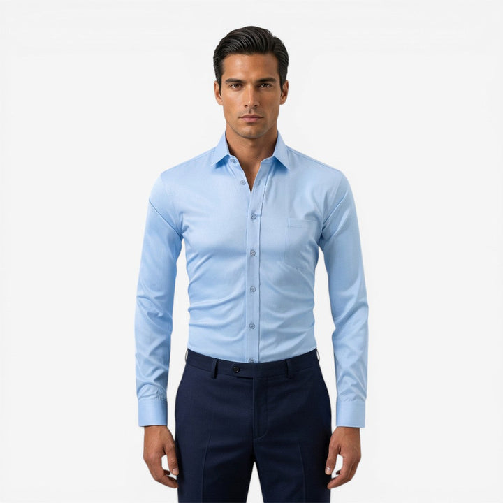 Men’s Formal Shirt Long Sleeve Slim Fit Office Ready Style