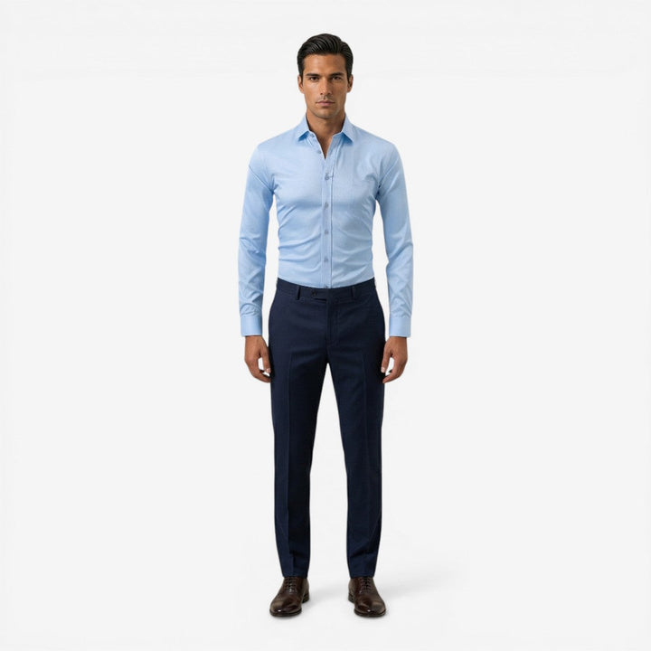 Men’s Formal Shirt Long Sleeve Slim Fit Office Ready Style