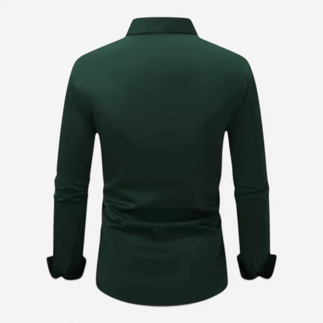 Joneex | Men’s Long Sleeve Formal Shirt Cotton Slim Fit Office Wear