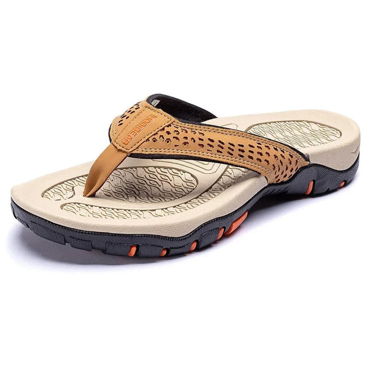 Men's Athletic Flip Flops With Orthopedic Arch Support