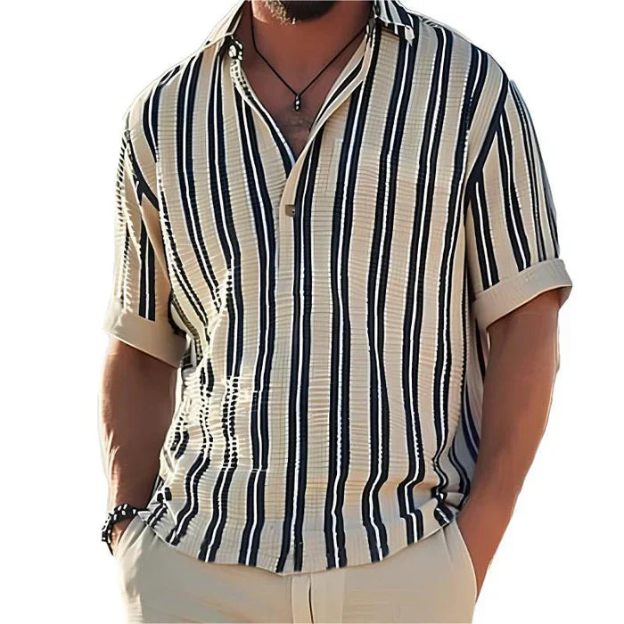 Levi - Old Money Men Classic Striped Breathable Shirt