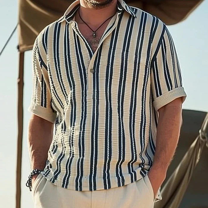 Levi - Old Money Men Classic Striped Breathable Shirt