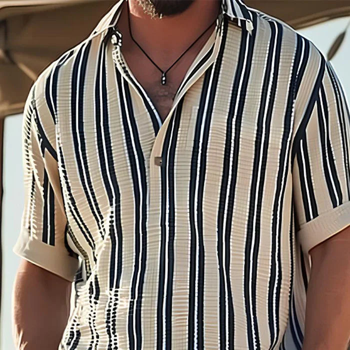 Levi - Old Money Men Classic Striped Breathable Shirt