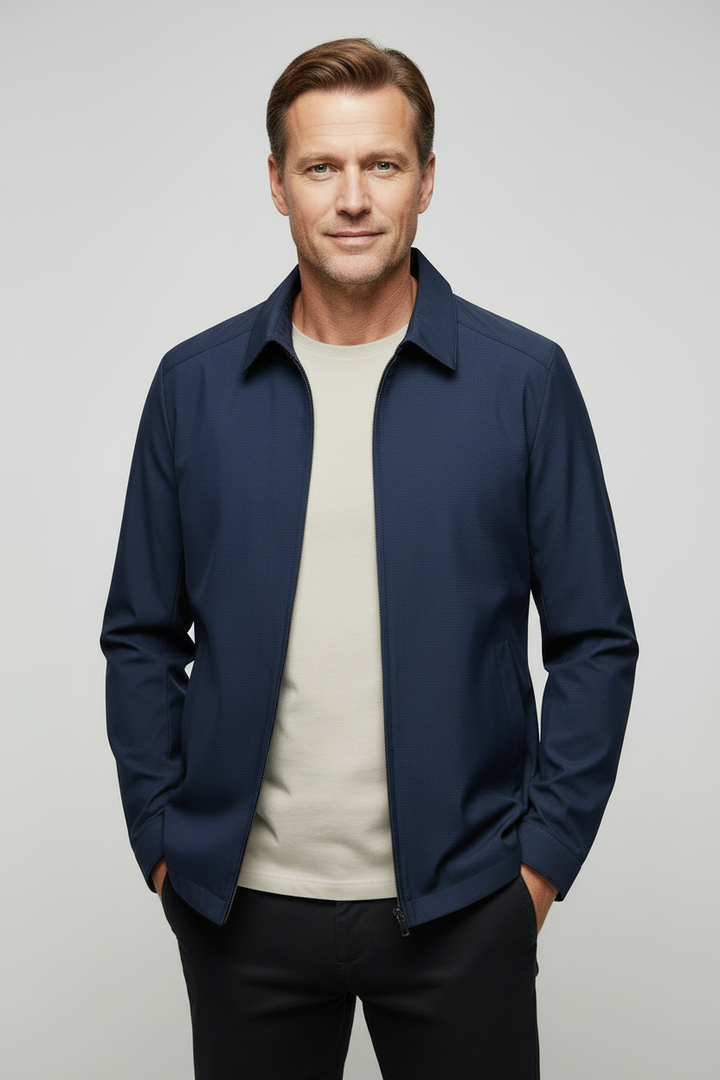 Men’s Harrington Jacket | Lightweight Zip-Up with Collar