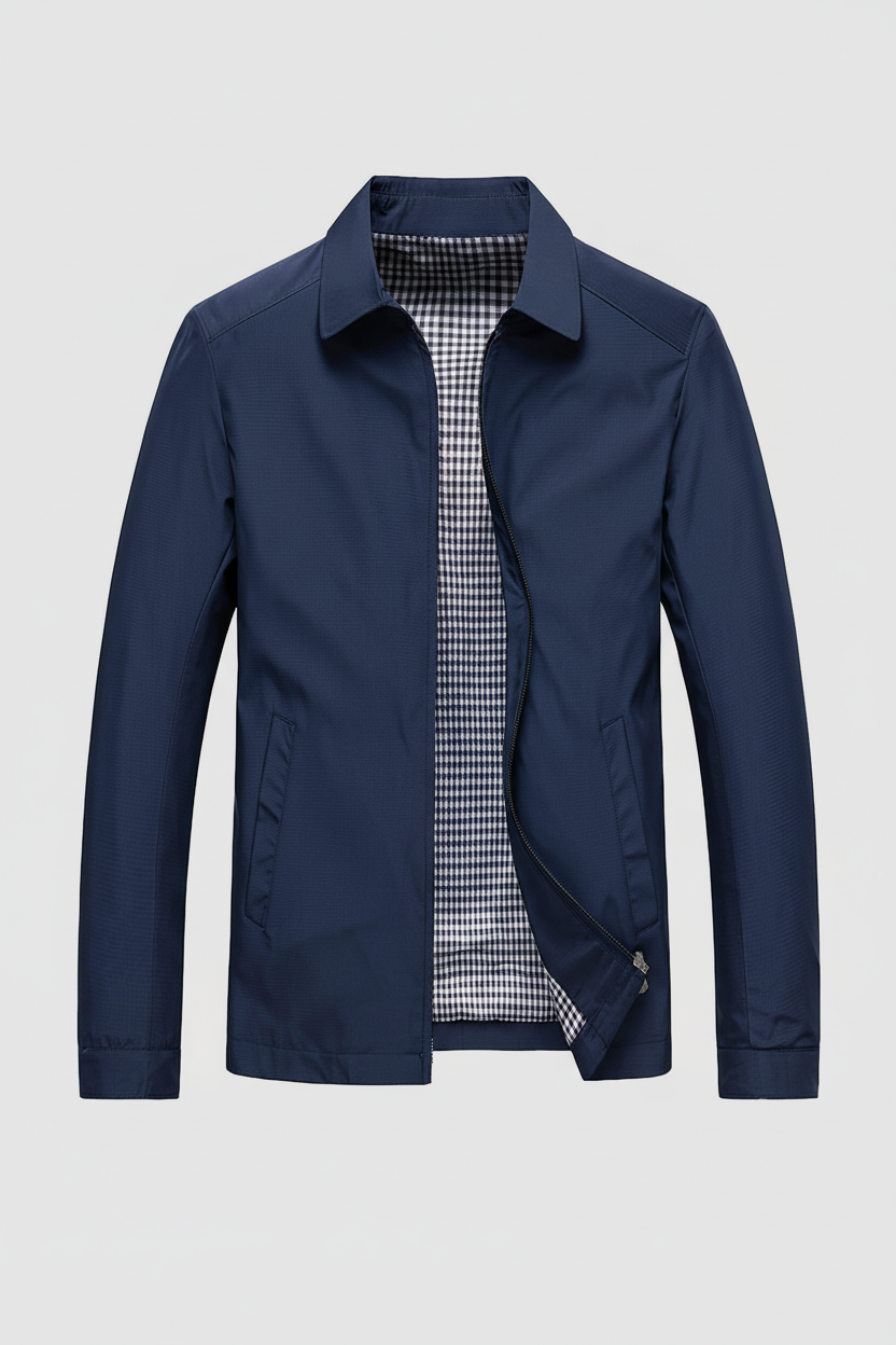 Men’s Harrington Jacket | Lightweight Zip-Up with Collar