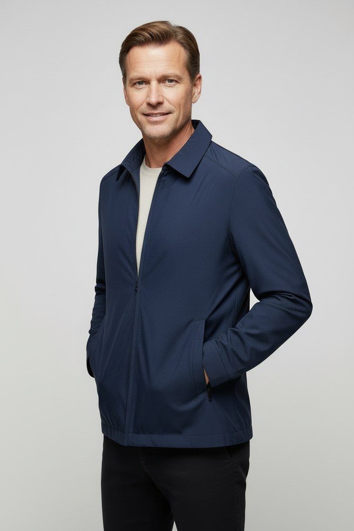Men’s Harrington Jacket | Lightweight Zip-Up with Collar