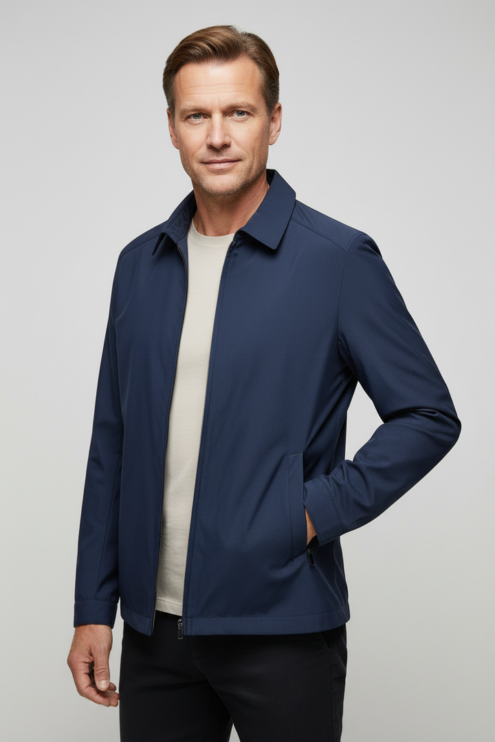 Men’s Harrington Jacket | Lightweight Zip-Up with Collar