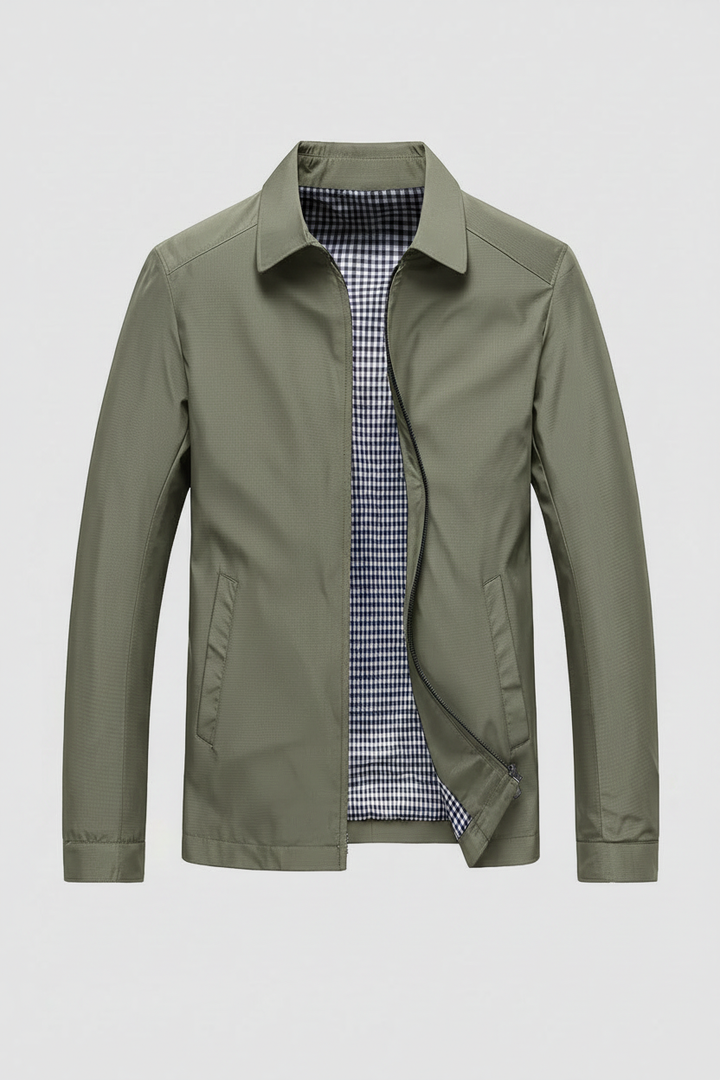 Men’s Harrington Jacket | Lightweight Zip-Up with Collar