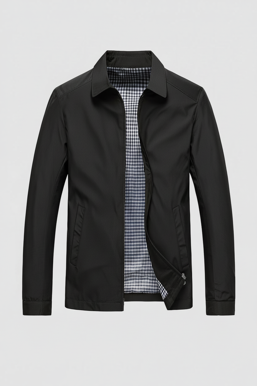 Men’s Harrington Jacket | Lightweight Zip-Up with Collar