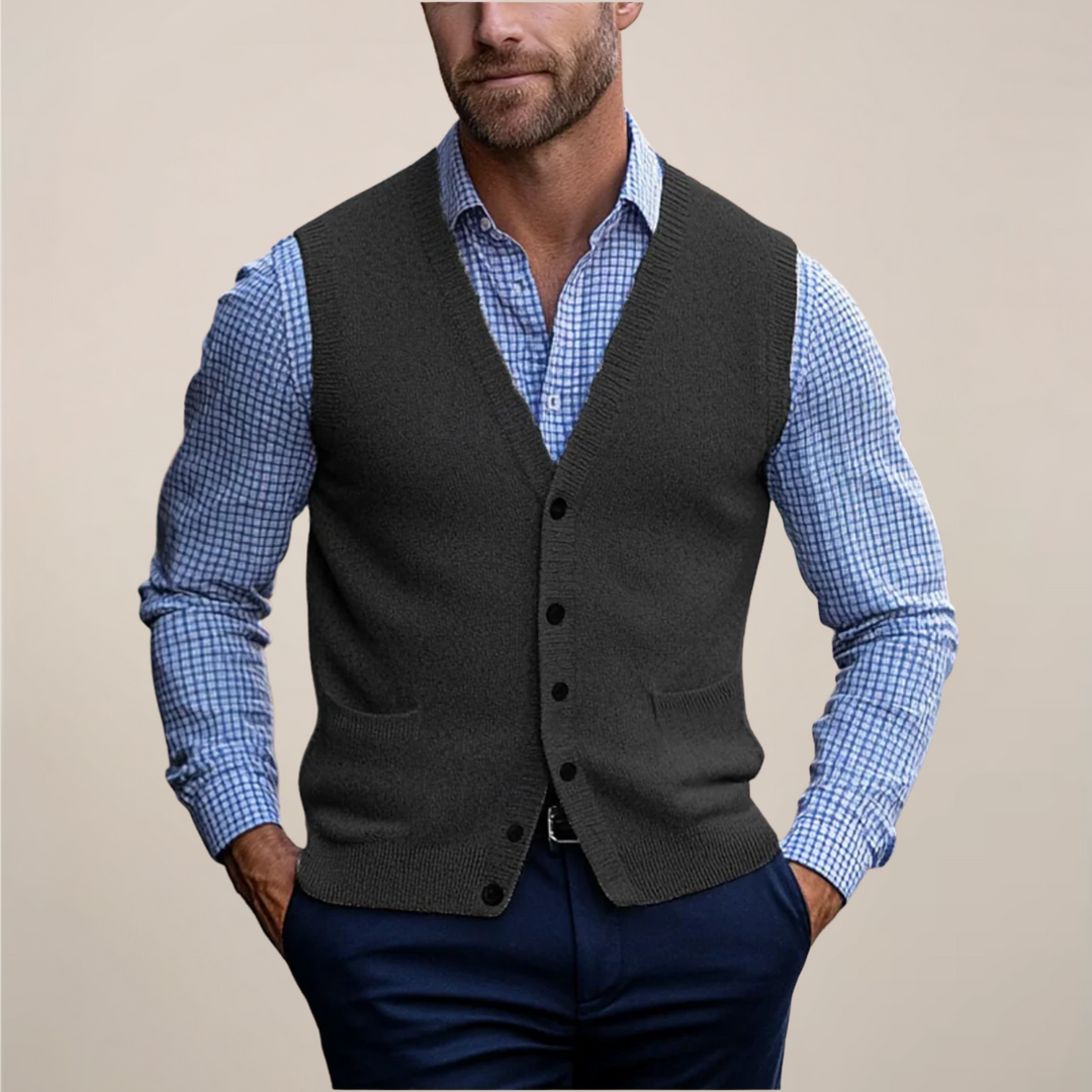 Drew | Men’s Spring Buttoned Knit Vest