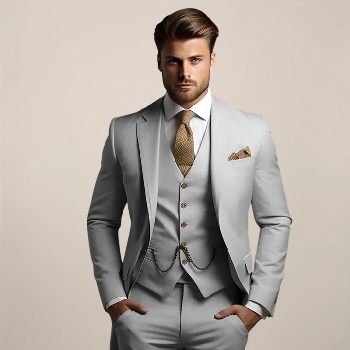 Men’s Structured Blazer Set | Three-Piece