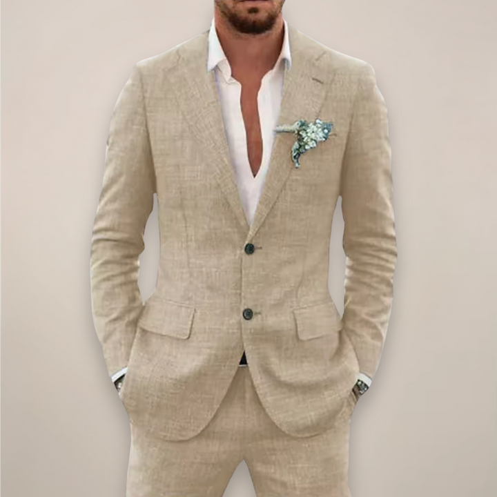 Beau | Men’s Two Piece Single Breasted Suit Set