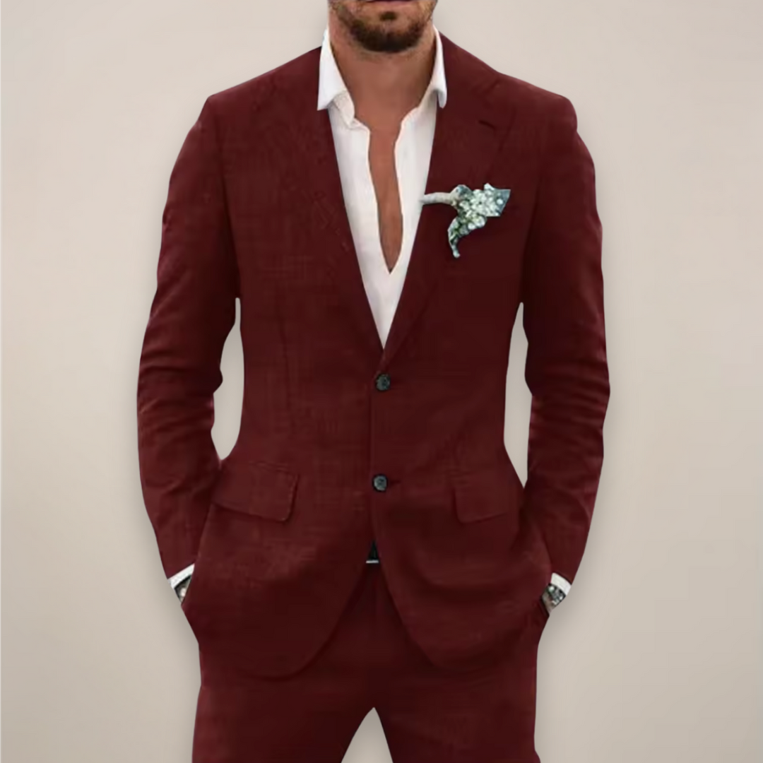 Beau | Men’s Two Piece Single Breasted Suit Set