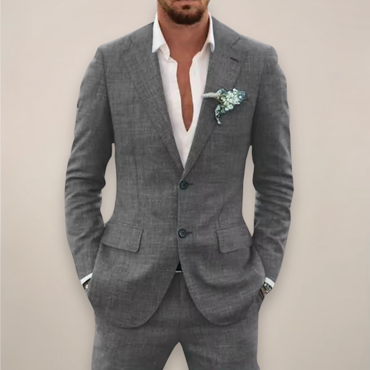 Beau | Men’s Two Piece Single Breasted Suit Set