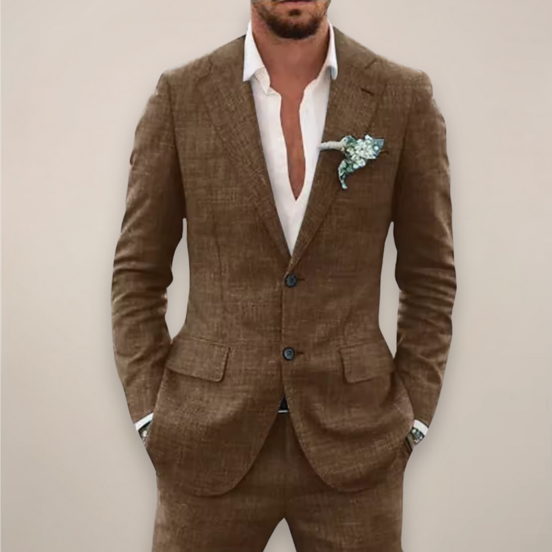 Beau | Men’s Two Piece Single Breasted Suit Set
