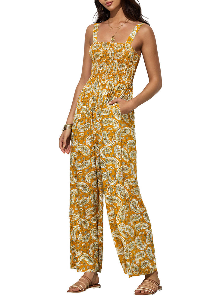 Beatrice | Women’s Elegant Spring Floral Wide-Leg Jumpsuit