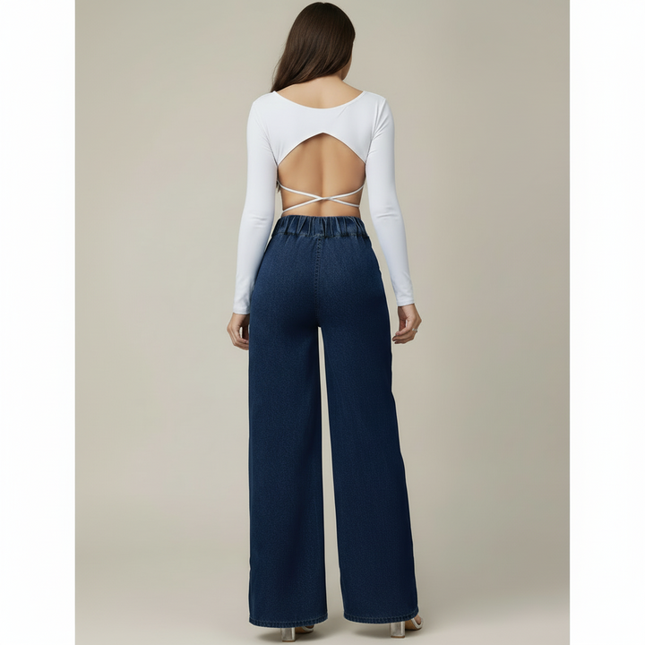 High Rise Wide Leg Jeans