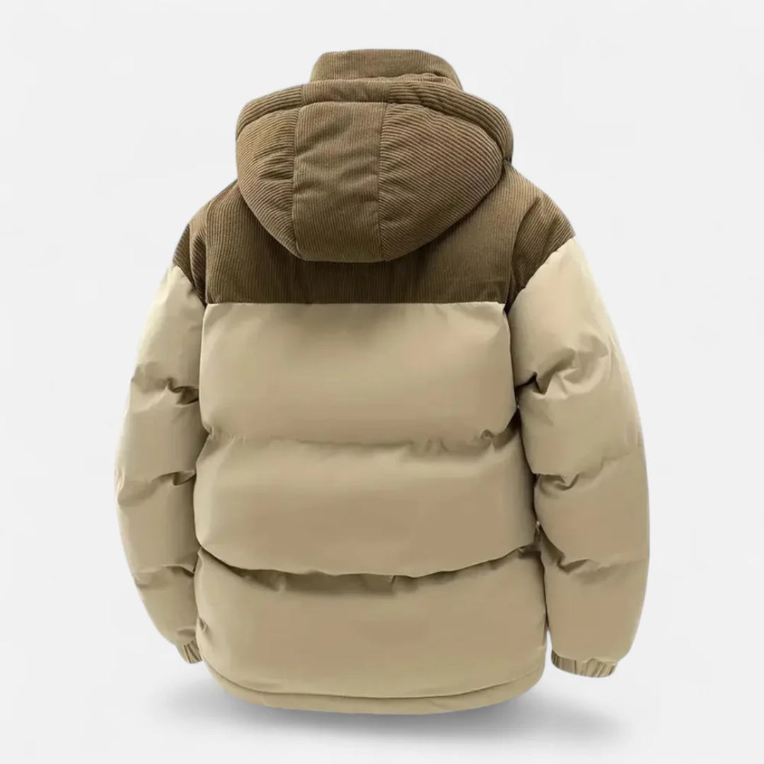 Mason Insulated Hooded Puffer Jacket – Stylish Winter Coat for Men Black