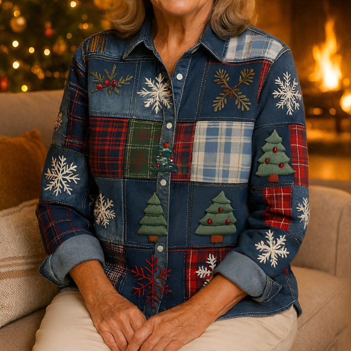 Freya™ | Christmas Chic Blouse