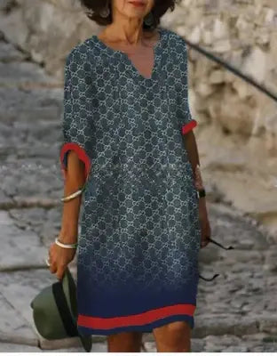 Nissa | Summer Dress with Graphic Print for Women | Mini