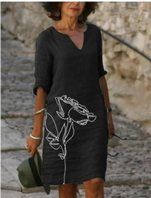 Nissa | Summer Dress with Graphic Print for Women | Mini