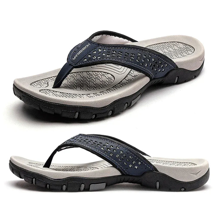 Men's Athletic Flip Flops With Orthopedic Arch Support