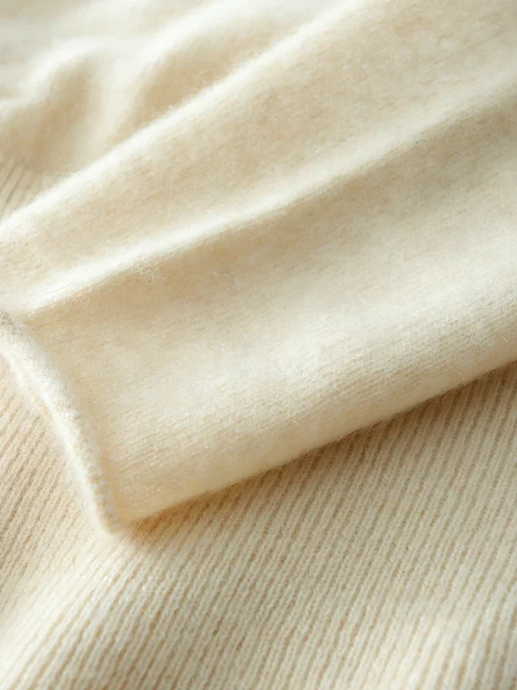 Women’s Cashmere Wrap Sweater – Soft Crossover Knit for Effortless Elegance