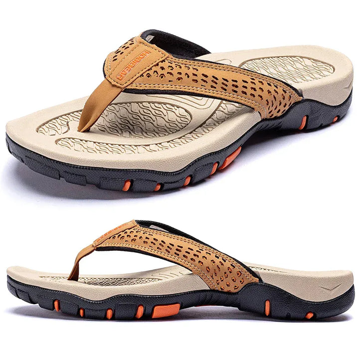 Men's Athletic Flip Flops With Orthopedic Arch Support