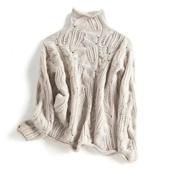 Kensia – Cashmere Jumper With Cable Knit Pattern