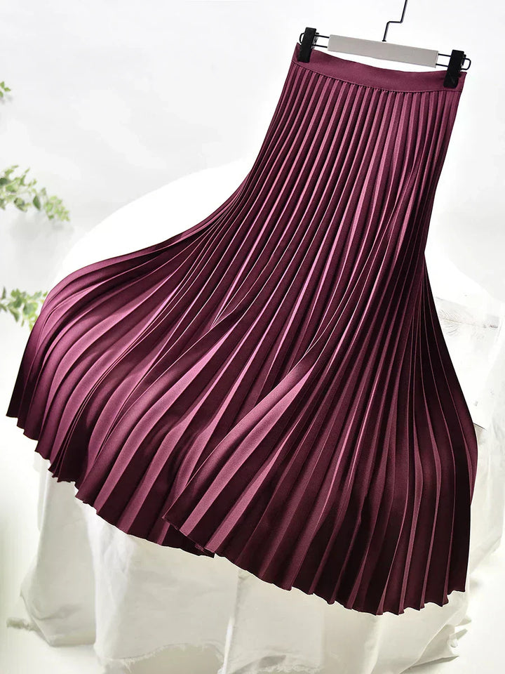 Clara | Women’s Spring Pleated Maxi Skirt