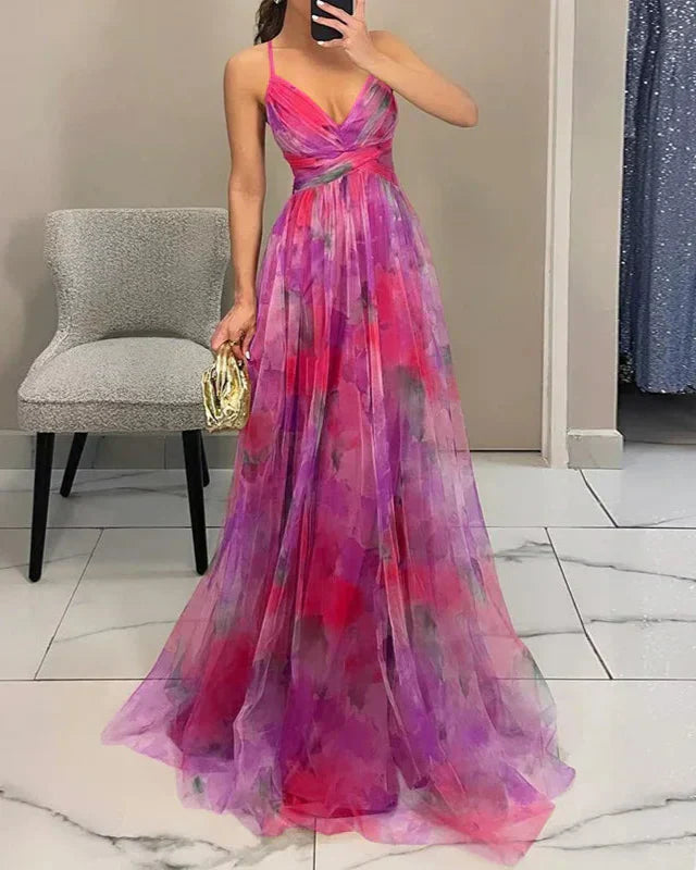 Margaret | Women’s Elegant Floral Maxi Dress