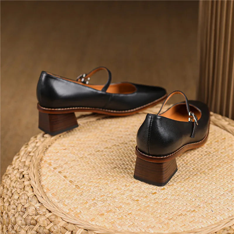 Daisy | Women’s Spring Strap Block Heel Shoes
