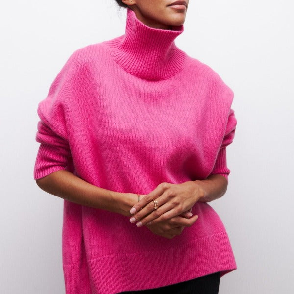 Avery™ | High Neck Cashmere Pullover
