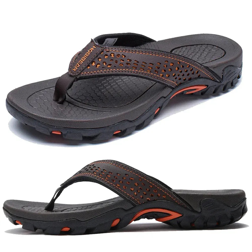 Men's Athletic Flip Flops With Orthopedic Arch Support