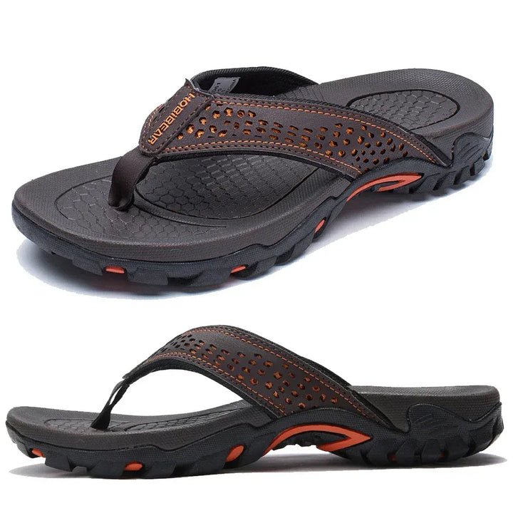Men's Athletic Flip Flops With Orthopedic Arch Support