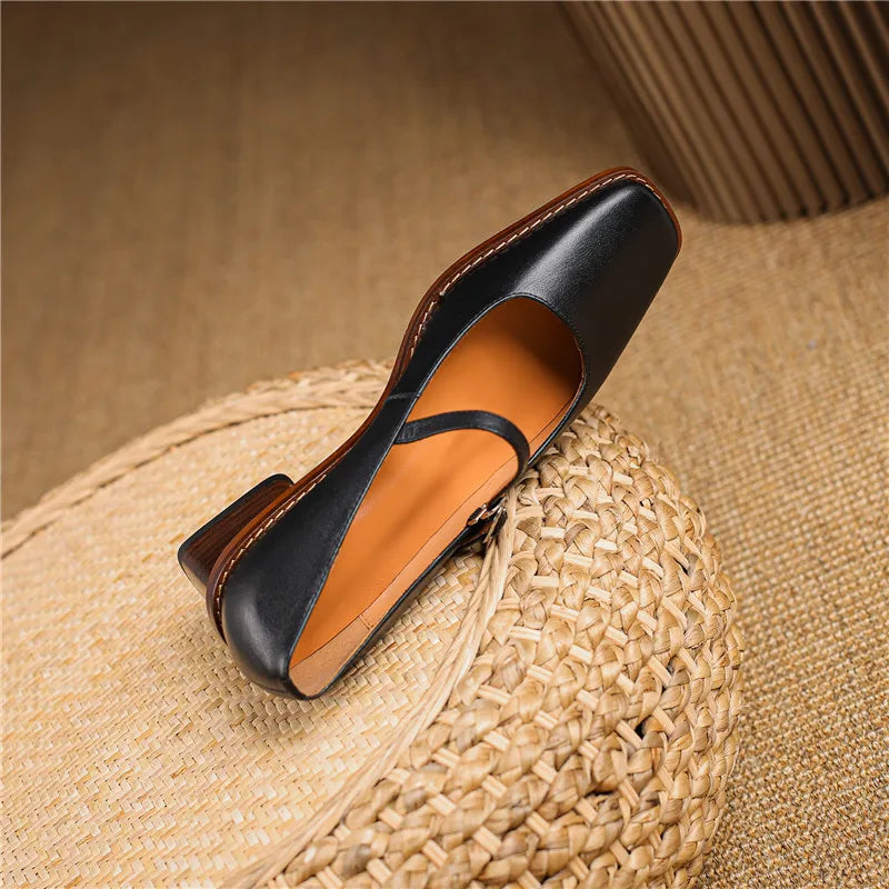 Daisy | Women’s Spring Strap Block Heel Shoes
