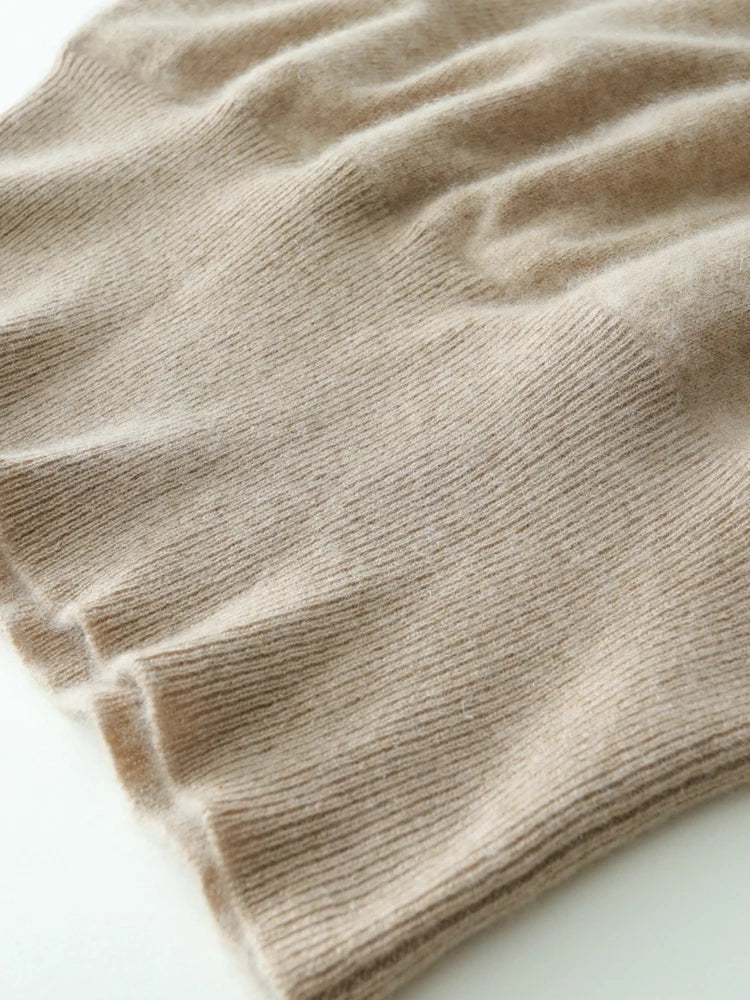 Women’s Cashmere Wrap Sweater – Soft Crossover Knit for Effortless Elegance