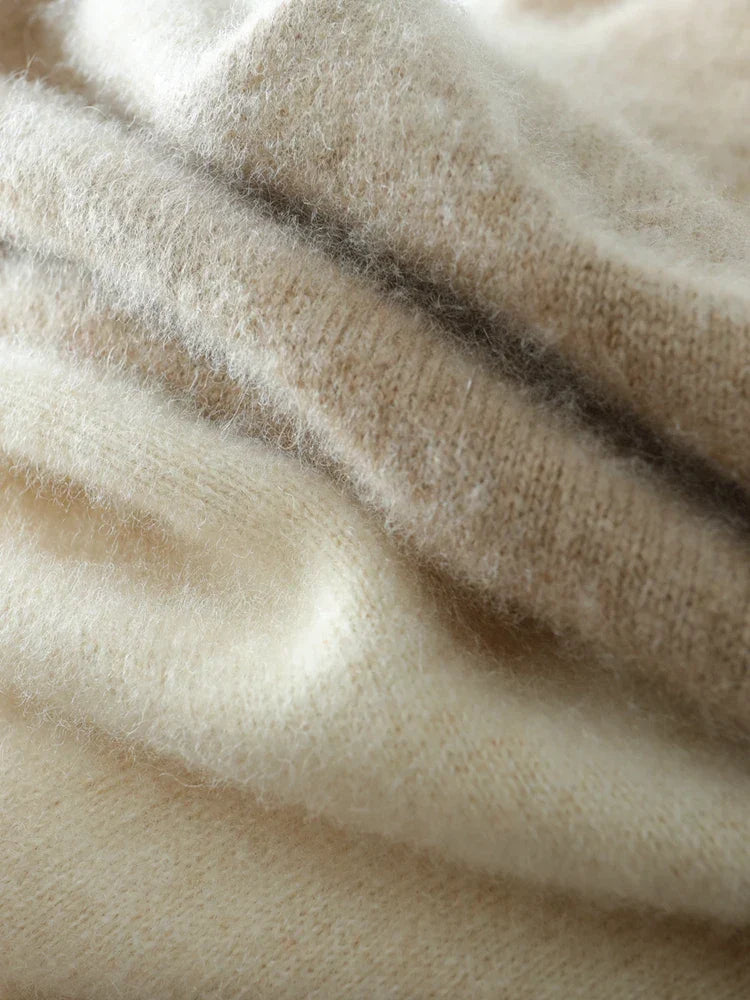 Women’s Cashmere Wrap Sweater – Soft Crossover Knit for Effortless Elegance